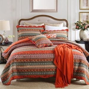 **BOHO style king size quilt